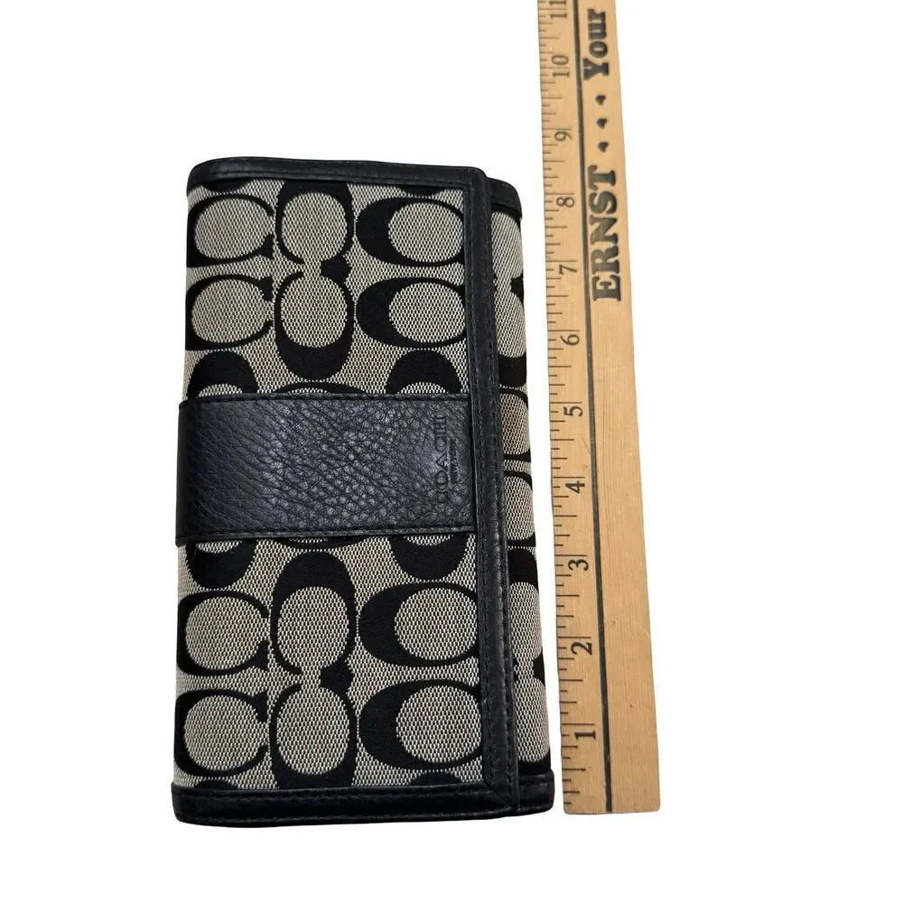 Coach Womens 2 Piece Set Card Wallet Check Wallet